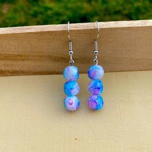 Handcrafted Watercolor Drop Earrings